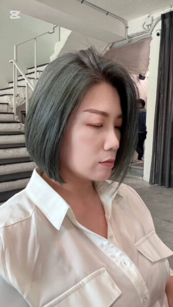 設計師 Rita 作品 - 白髮共存染髮